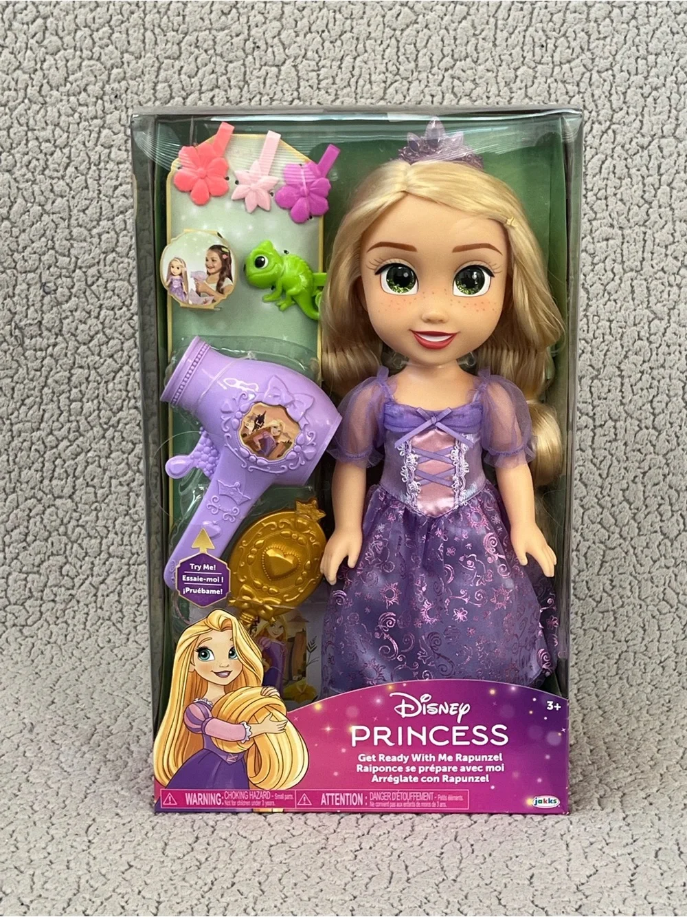 Disney Princess Get Ready With Me Rapunzel Doll Vanity Playset Accessories New